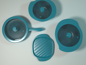 ceramic pan 3D मॉडल