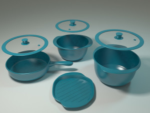 ceramic pan 3D मॉडल