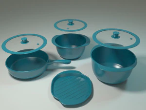 ceramic pan 3D Model