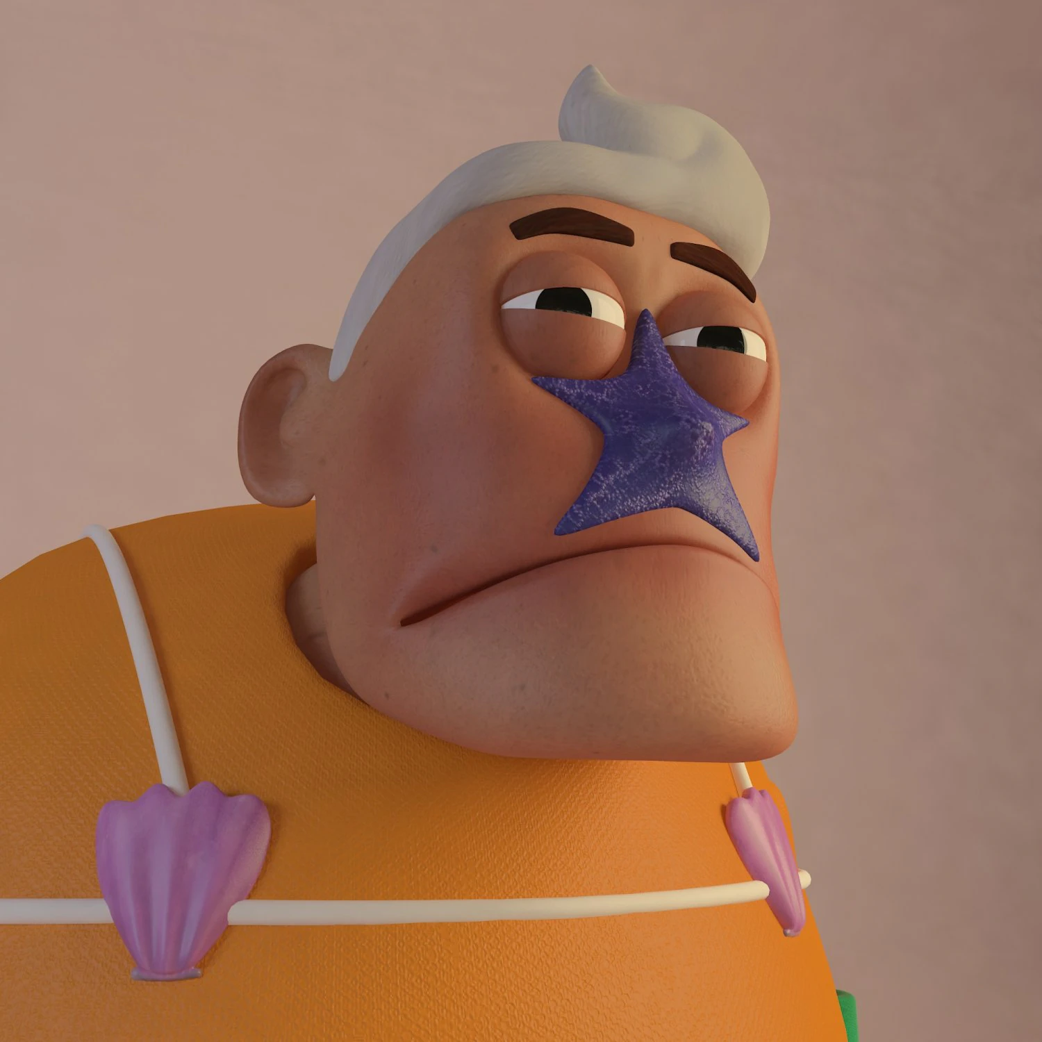 mermaid man 3D Model .c4d .max .obj .3ds .fbx .stl .blend 