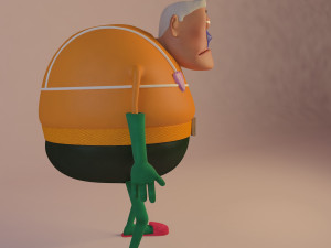mermaid man Modelo 3D
