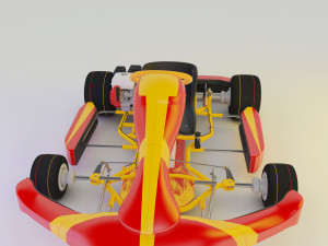 kart flame 3D 모델