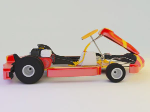 kart flame 3D Model