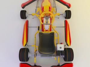 kart flame 3D Model