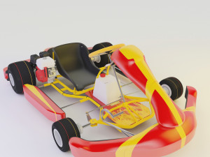kart flame 3D 모델