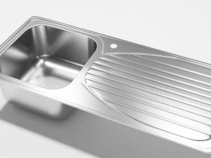 single bowl kitchen sink 3D Model