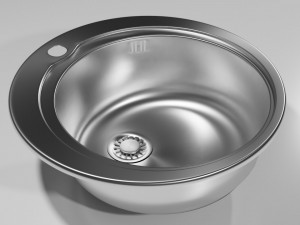 round kitchen sink 3d 3D Model