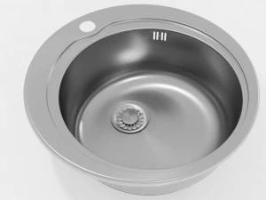 round kitchen sink 3d 3D Model