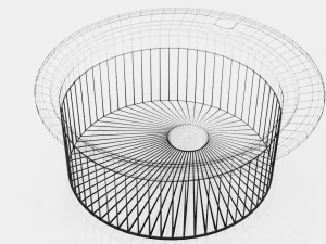 round kitchen sink 3d 3D Model