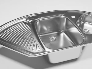 코너 주방 싱크대 3D 모델