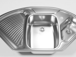 corner kitchen sink 3D मॉडल