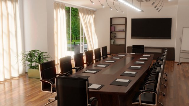 conference room 3D Model .c4d .max .obj .3ds .fbx .stl .blend 