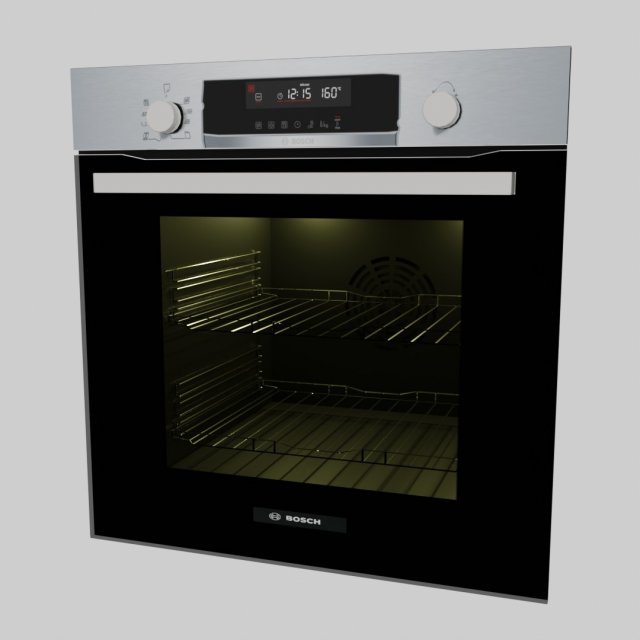 built-in kitchen oven 3Dモデル .c4d .max .obj .3ds .fbx .stl .blend 