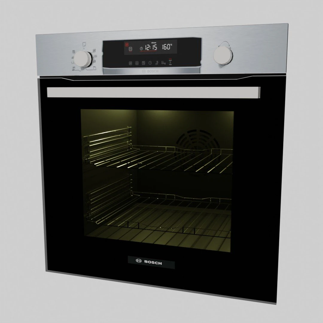 built-in kitchen oven 3D Model .c4d .max .obj .3ds .fbx .stl .blend 