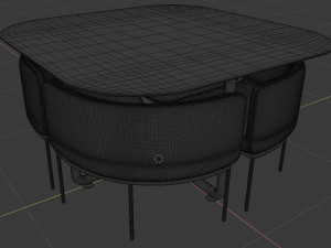 dining table 3D 模型