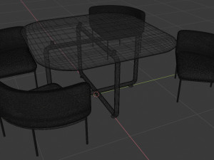 dining table 3D 模型