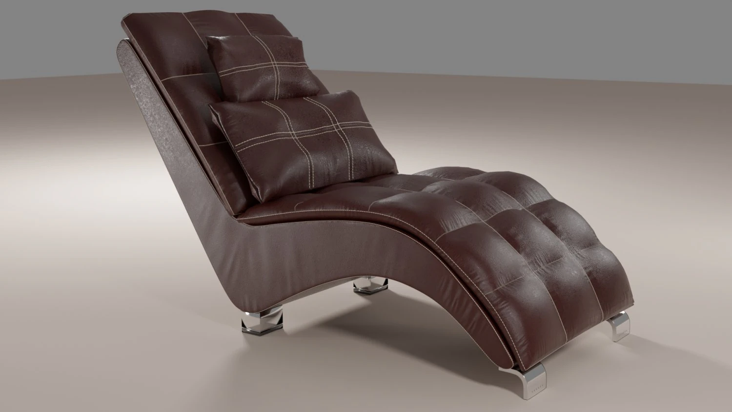 comfortable leather chair 3D Model .c4d .max .obj .3ds .fbx .stl .blend 