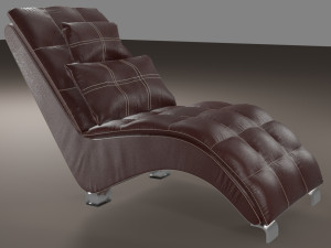 comfortable leather chair Model 3D