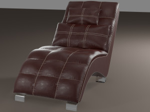 comfortable leather chair Model 3D