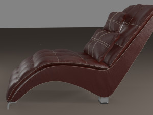 comfortable leather chair Model 3D