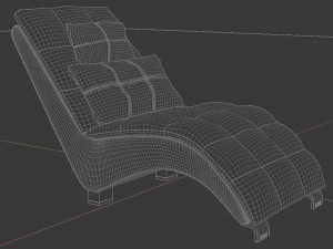 comfortable leather chair Model 3D