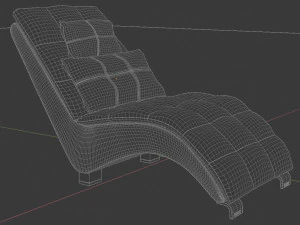 comfortable leather chair 3D Model