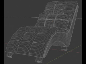 comfortable leather chair Model 3D