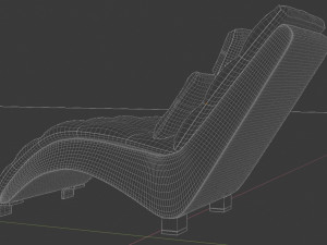 comfortable leather chair Model 3D