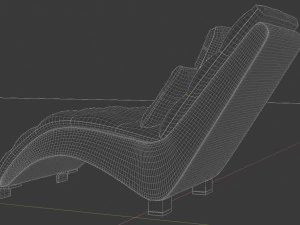 comfortable leather chair 3D Model