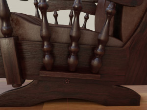 old rocking chair 3D 모델