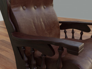 old rocking chair 3D 모델