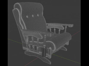 old rocking chair 3D Model