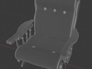 old rocking chair 3D 모델