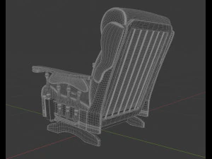 old rocking chair 3D Model