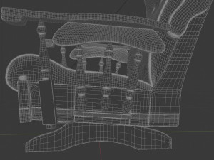 old rocking chair 3D 모델
