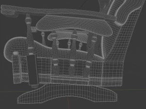 old rocking chair 3D Model