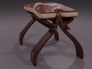 egyptian stool 3D Model