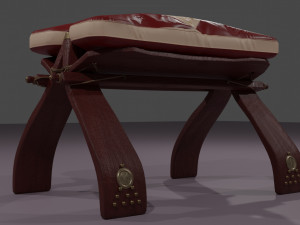 egyptian stool 3D Model