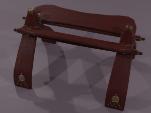 egyptian stool 3D Model