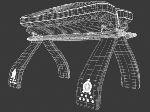 egyptian stool 3D Model