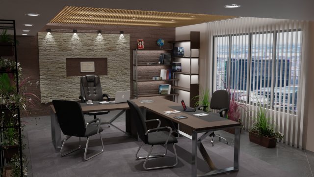 ceo office Model 3D .c4d .max .obj .3ds .fbx .stl .blend 