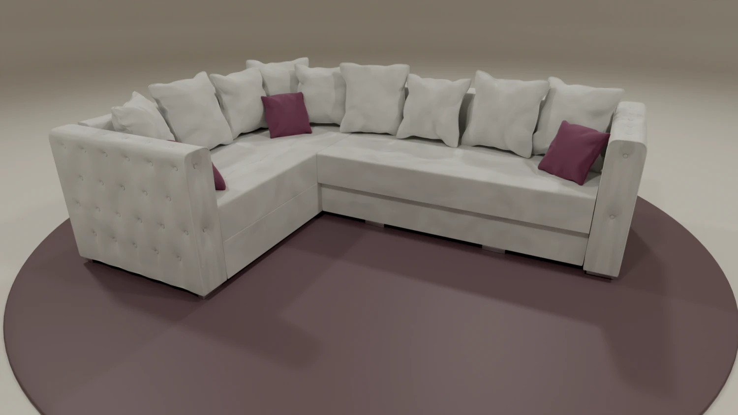 corner sofa 3D Model .c4d .max .obj .3ds .fbx .stl .blend 