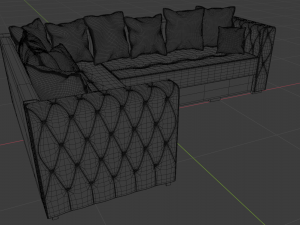 corner sofa 3D 模型