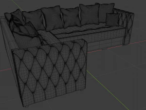 corner sofa 3D Model