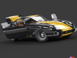1967 ferrari 275 gtb 3D Модель