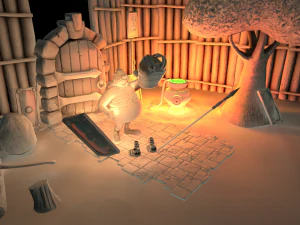 obelix camp scene 3D Model