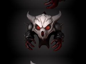 demos - the pumpkins eater low-poly 3D Model