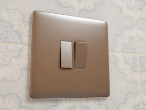light switch collection - 5 models-low poly- high poly - textures for pbr and non-pbr material Modèle 3D