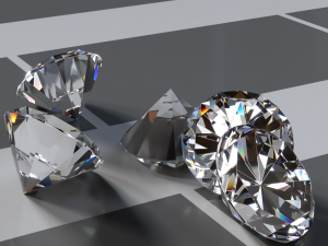 3d diamond - ready to render or print Model 3D