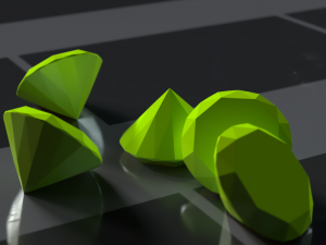 3d diamond - ready to render or print Model 3D